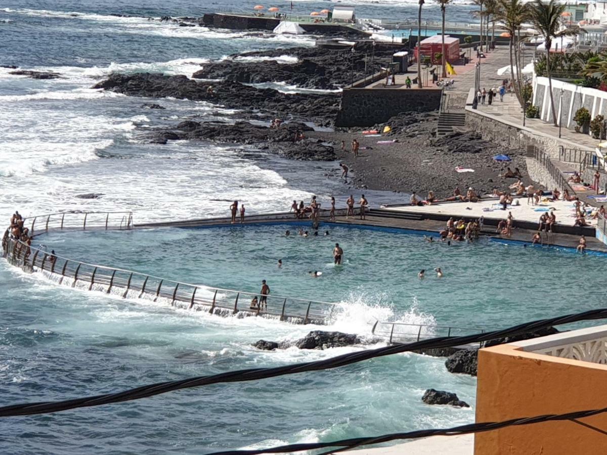 Primera Linea Del Mar Punta Del Hidalgo Exterior foto